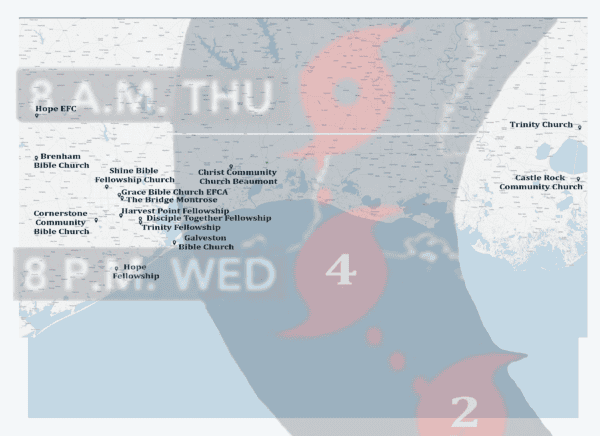 Hurricane Laura Projected Path
